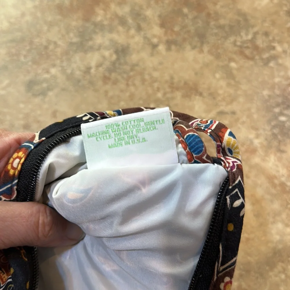 Vera Bradley Kensington Makeup Cosmetic Bag Made in USA